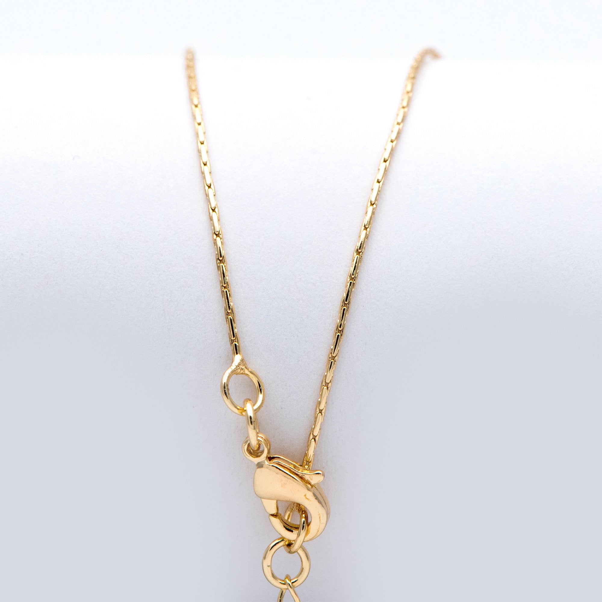 Gold/ Rhodium plated Brass Dainty Chains 0.8mm, 18 Inch Finished Necklace with 4cm Extender Chain, Ready to Wear (#LK-308)